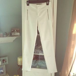zara white ankle pants